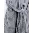 thumbnail image 4 of Dewadbow Men Winter Warm Long Sleepwear Robe Collar Casual Bathrobe Pajamas, 4 of 6