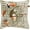 Sage, Olive, Peach / Buckinghamshire, variant on Boutique Rugs Buckinghamshire Throw Pillow