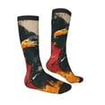 thumbnail image 4 of Lsque Ink Style Bald Eagle Printed Crew Socks Men's Women's LightWeight Thin Casual Calf Socks ,Knee High Socks,Cotton Socks, 4 of 9