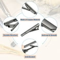 thumbnail image 3 of 3 Piezas de Clips delgados para Corbatas para Hombres, Clips de Corbata de Cobre para Papá, Esposo, Amante (Gris, Twill), 3 of 6