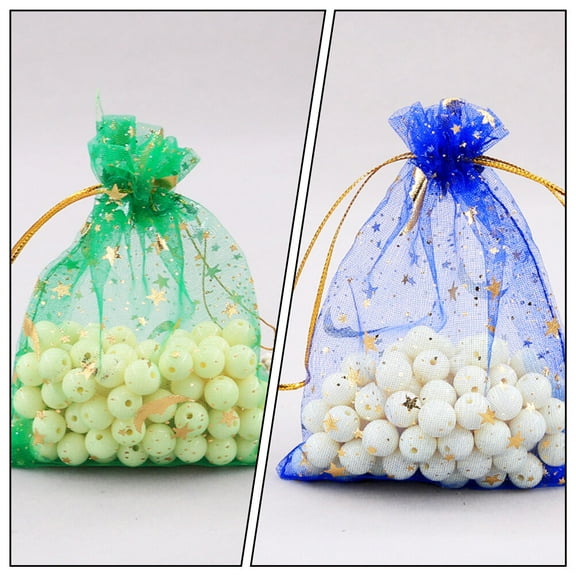 WHAMVOX  100 Pcs Gift Wrapping Bag Drawstring Storage Bags Packing Pouches