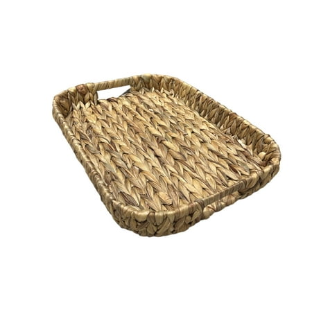 Bandeja Tejida Resistente Cesta Tejida Alimentos Ovalada