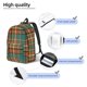 thumbnail image 3 of Balery colorful plaid Mochila Clásica Impresa Básica para Viaje, Mochila Escolar Resistente al Agua, Mochila de Lona con Correas Ajustables-Medium, 3 of 5