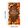 thumbnail image 2 of 72 x 35 Inch Happy Thanksgiving Banner Door Cover, Fall Harvest Themed Porch Sign, Large Front Door Wall Backdrop for Indoor Outdoor Party Decorations and Photo Booth Props, #03, 2 of 6
