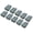 dark gray, variant on Vehicle Wash Microfiber Applicator Sponge Block for Waxing Polishing Use, Plush Fabric with Rounded Handheld Shape