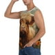thumbnail image 3 of Fotbe Cute Floral Cow Men's Camiseta sin Mangas Estampada para Hombres, Playera Casual para Gimnasio, Entrenamiento, Playa-Large, 3 of 7