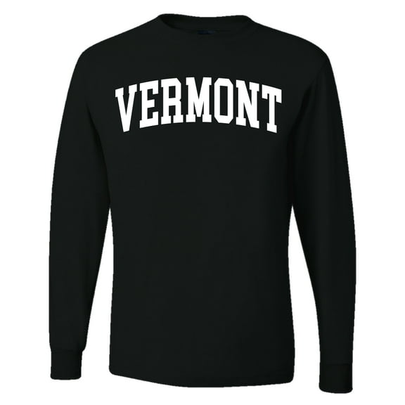 Wild Bobby State of Vermont College Style Men Long Sleeve Shirt