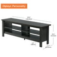 thumbnail image 3 of TV Stands for 65 inch TV Entertainment Center Black Media Cabinet TV Console for Living Room and Bedroom, 3 of 5