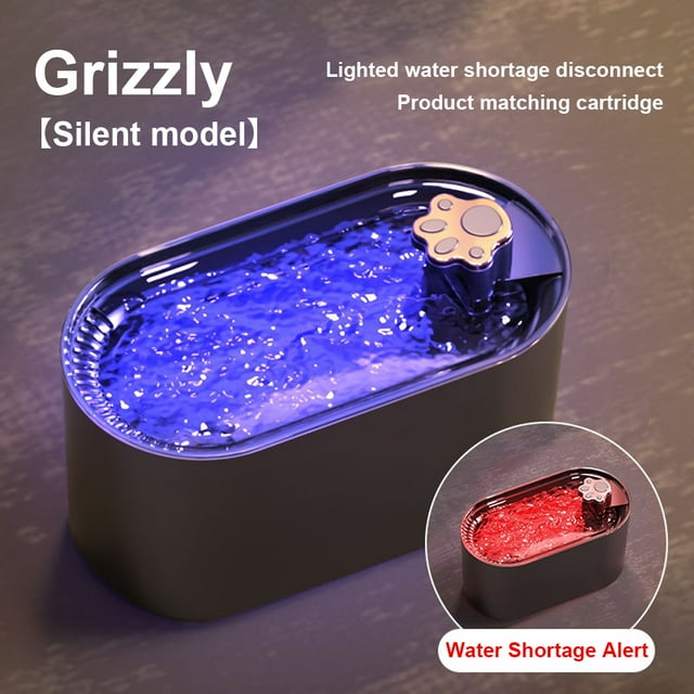 Ruiboury Black Stimulate Cat S Interest Drinking Fountain With Safe USB Interface Motor Power Is As Low Lighted starry sky g