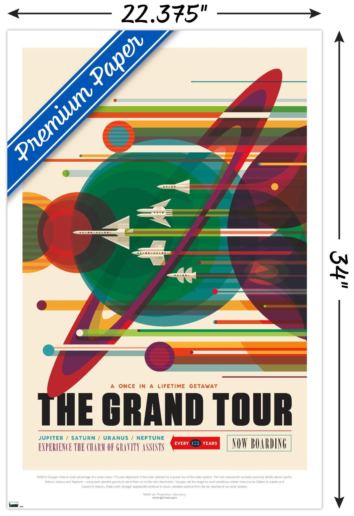 NASA - The Grand Tour Wall Poster, 22.375" x 34"