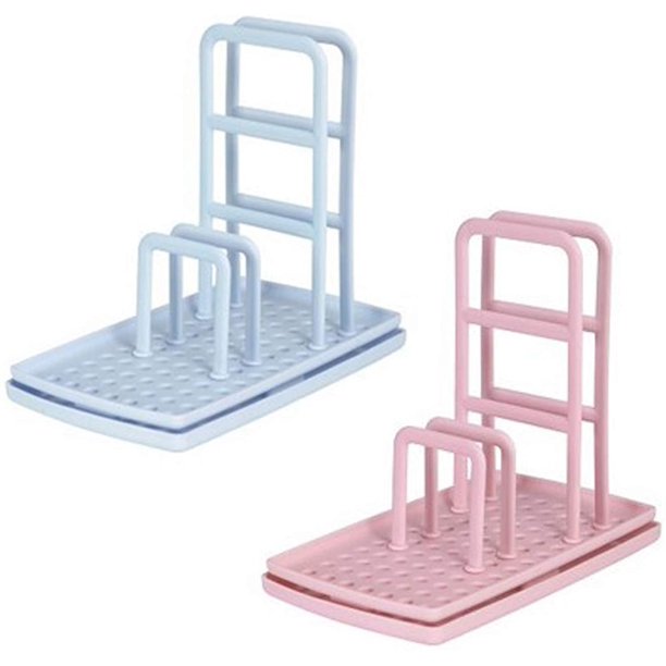 Soporte De Esponja De Plástico De 2 Piezas, Soporte De Esponja De Fregadero De Cocina, Soporte De Jabón Multifuncional Escurridor De Esponja Bandeja De Fregadero Para La Cocina Casera. Afortunado Sencillez