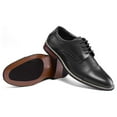 thumbnail image 3 of Bocca Men's Formal Business Shoes Black Classic Lace Up Oxford Shoes 13M, 3 of 7