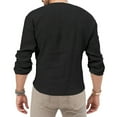 thumbnail image 4 of Patlollav Mens Shirts Formal Color Print Long Sleeve Turndown Collar Blouse, 4 of 6