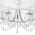 thumbnail image 6 of Five Light Chandelier In Minimalist Style 24 Inches Wide By 23 Inches High-Polished Chrome Finish    -Traditional Installation Crystorama Lighting, 6 of 10