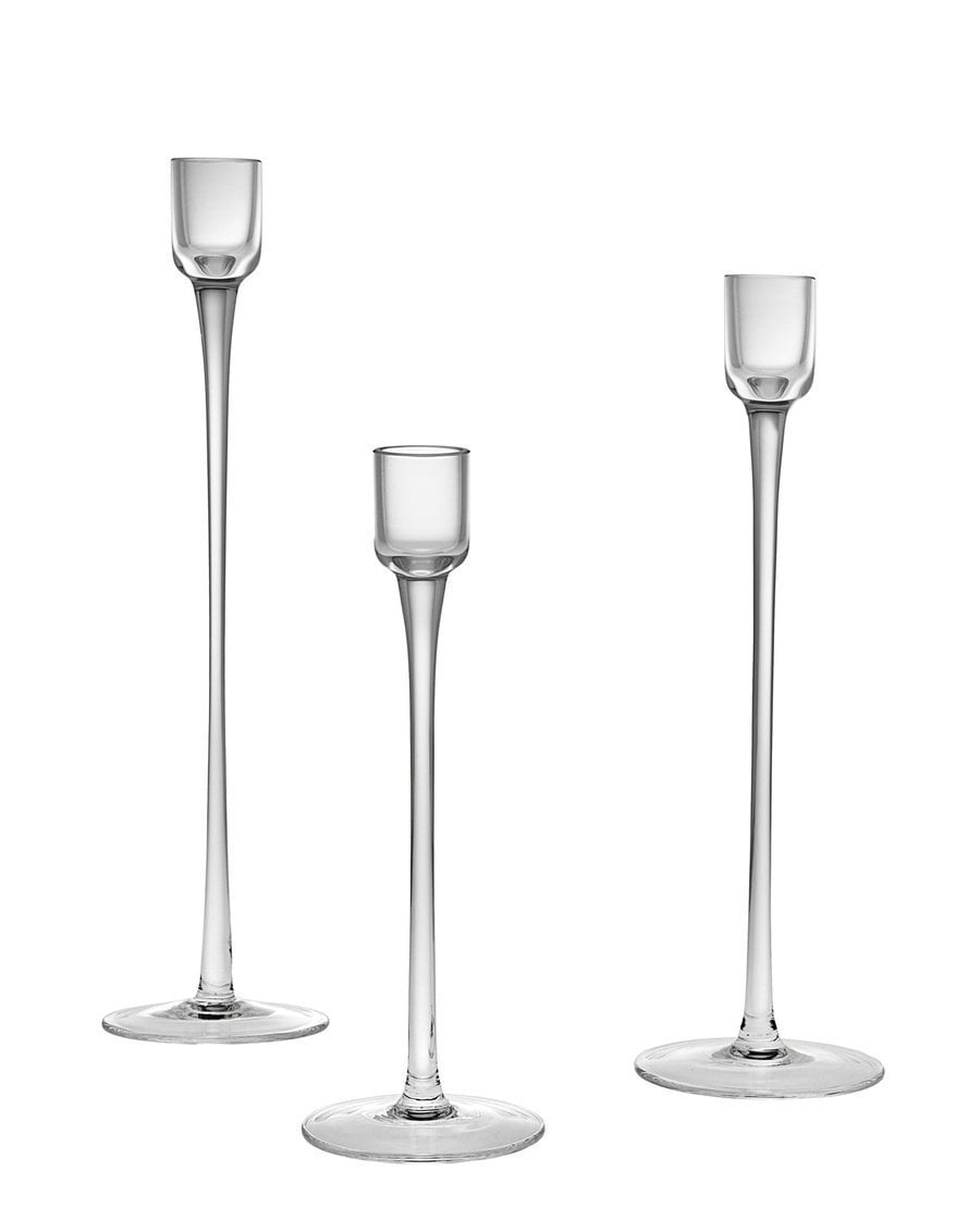 Godinger European Made LongStem Glass Candle Holder, Votive Candle