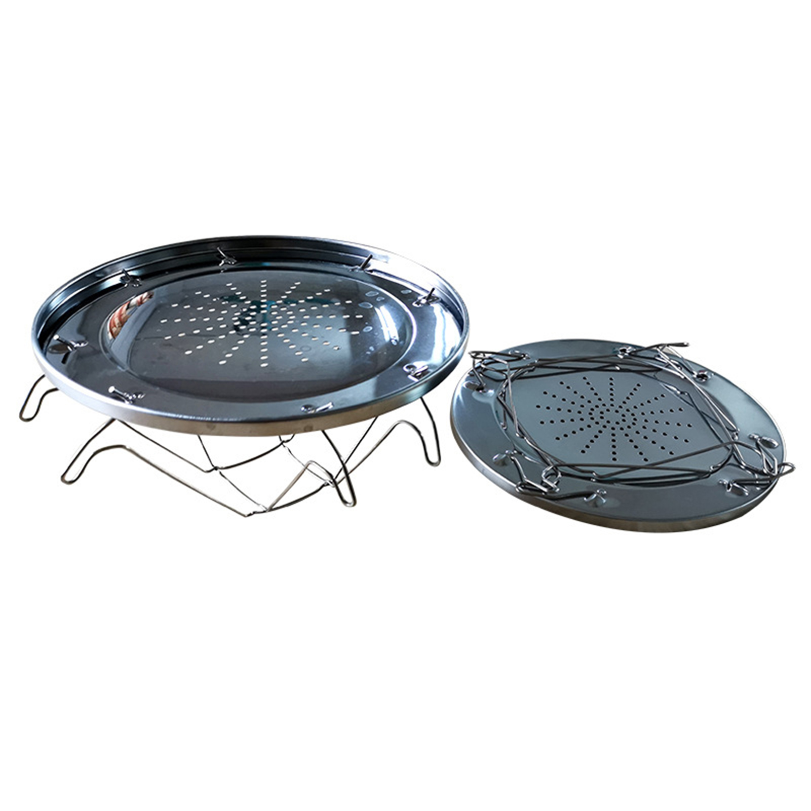 Folding Camp Stove Toaster Holder Rack 4 Slice Folding Camp Toaster for