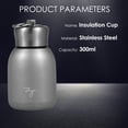 thumbnail image 1 of Water Bottle Stainless Steel Matte 300ml Vacuum Insulated Small Water Bottle for Kid Lid with, 1 of 8