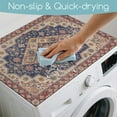 thumbnail image 5 of Washer Dryer Dust Cover Mat 23.6×19.7inch Butterfly Daisy Beautiful Washing Machine Top Protector Pads Non Slip Washing Machine Top Covers for Laundry Room Living Room Desk, 5 of 7