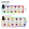thumbnail image 3 of Line Wine Glass Wireless Charging RGB Gaming Mouse Pad Large Keyboard Mat Rubber Base 13 Light Modes, 3 of 6