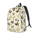 thumbnail image 2 of Daiia Chicken Cartoon Vintage Canvas Backpack for Men and Women ,Hiking Backpack,Travel Laptop Bag for School,Large Capacity Backpack, 2 of 7