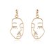 thumbnail image 3 of Pendientes colgantes de cara de artista chapados en oro de 18 quilates recién llegados 2020 para mujer oso de fresa Hogar, 3 of 5