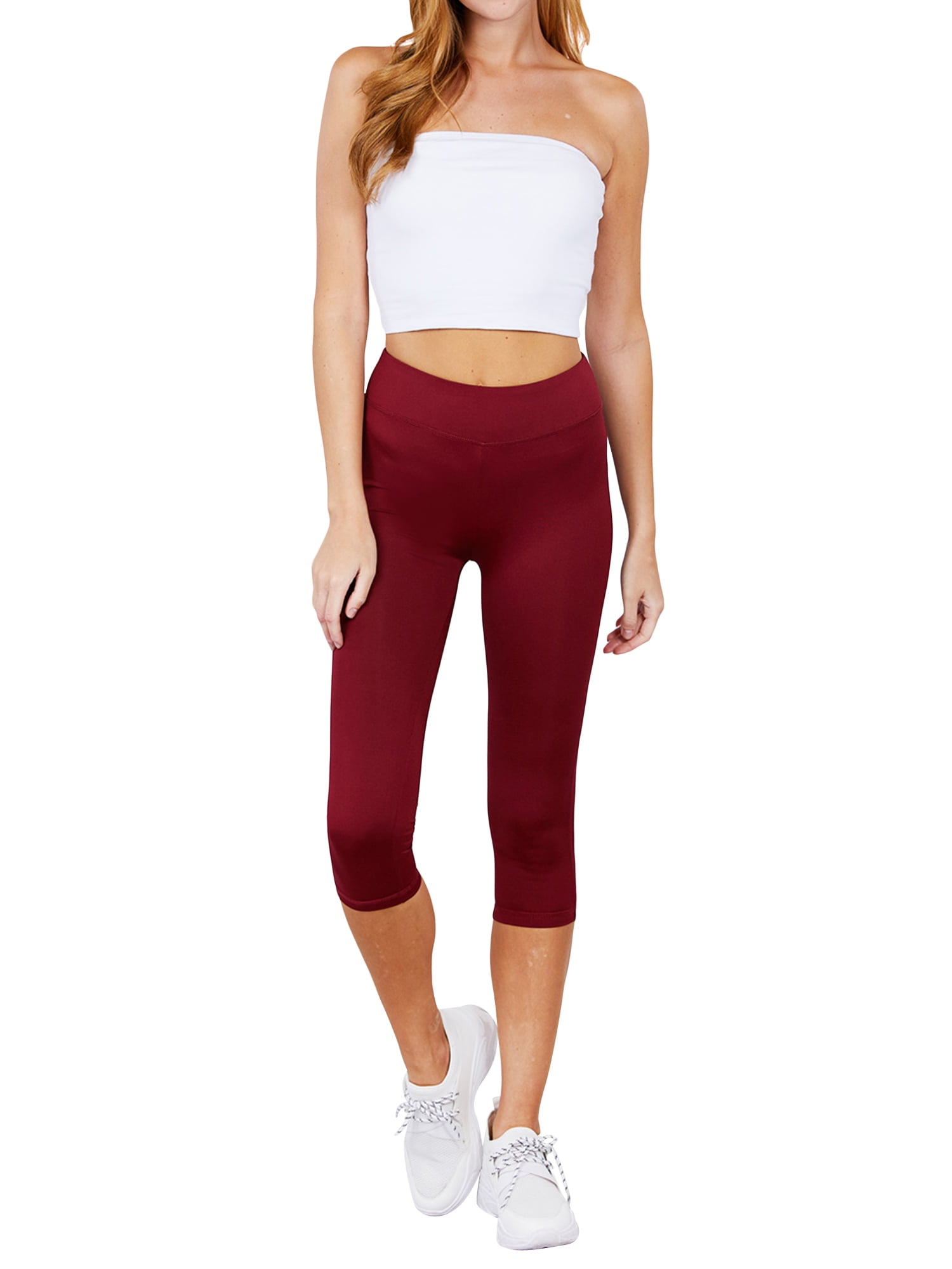 Yoga Workout Leggings (Burgundy 