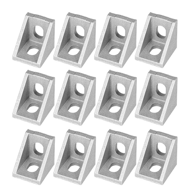 FESTFENDS Support en Alliage d'Aluminium Support d'Angle Poli Terne pour Fabricants 25 Pcs