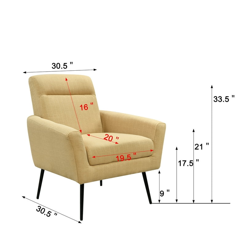 Small armchair dimensions sale