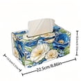 thumbnail image 5 of FLOPESN DIY Diamond Art Painting Wooden Assembly Paper Box, 8.86*5.31in, Creative Design Table Decor Rectangular Paper Towel Storage Box-Flowers-4, 5 of 7