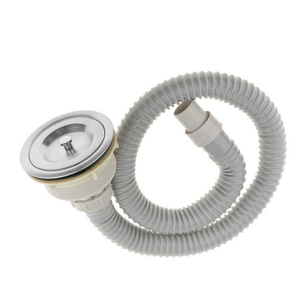 

Stainless Drain Assembly Salon Shampoo Bowl Backwash Sink Hair Strainer Pipe
