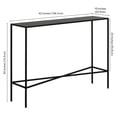 thumbnail image 5 of Evelyn&Zoe Henley 42" Wide Rectangular Console Table with Metal Top, Blackened Bronze, 5 of 7