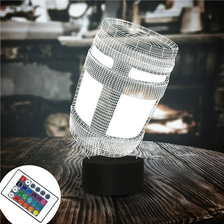 

SuoKom 3D Lamp Night Light 16 Colours With Remote Control 1PC