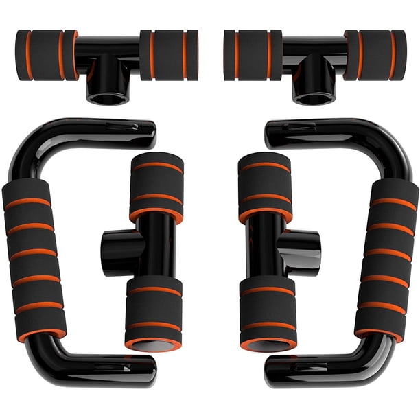 Readaeer Barras de flexión para gimnasio, equipo de ejercicio físico, 1 par de asas de flexión con mango de espuma acolchado y estructura antideslizante resistente, barras de flexión para hombres y mujeres JM Cocina, Decoración y Otros