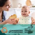 thumbnail image 4 of Babyworks™ Biodegradable & Compostable Bibs Teal & White, 4 of 8