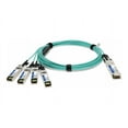 thumbnail image 2 of AddOn - 40GBase-AOC direct attach cable - TAA Compliant - QSFP+ to SFP+ - 2 m - fiber optic - active, 2 of 4