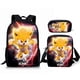 thumbnail image 1 of 2026 Sonic elementary school student schoolbag three-piece set anime cartoon backpack shoulder bag pencil case 5-NMAOV, 1 of 2