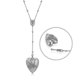 thumbnail image 1 of Lana Del Rey Necklace Heart with Spoon LDR Merch Snakes Chain Serpent Pendent, 1 of 2