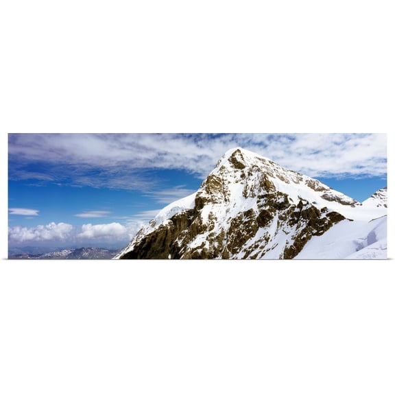 Great BIG Canvas | Rolled Marc Jackson Poster Print entitled Summit Of Monch Mountain In Bernese Alps