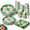 Tropical Flamingo, variant on Tropical Flamingo Luau Party Supplies Set, Serves 50 Guests, Disposable Paper Dinnerware