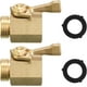 thumbnail image 2 of 2 Pack 3/4" Heavy Duty Brass Garden Hose Shut Off Valves with 2 Hose Washers, 2 of 3