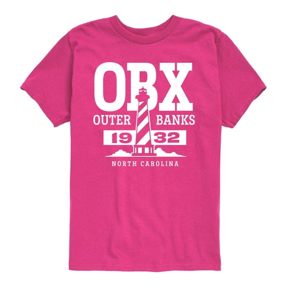Instant Message - Obx Lighthouse - Youth Boys Short Sleeve Graphic T-Shirt