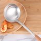 thumbnail image 2 of Cucharón plegable de acero inoxidable, cucharón para sopa de acero inoxidable, mango largo de haya, cuchara de cocina, utensilio con gancho para cocina y restaurante., 2 of 8