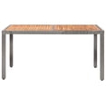 thumbnail image 2 of vidaXL 7 Piece Outdoor Dining Set with Cushions Poly Rattan Grey, 2 of 5