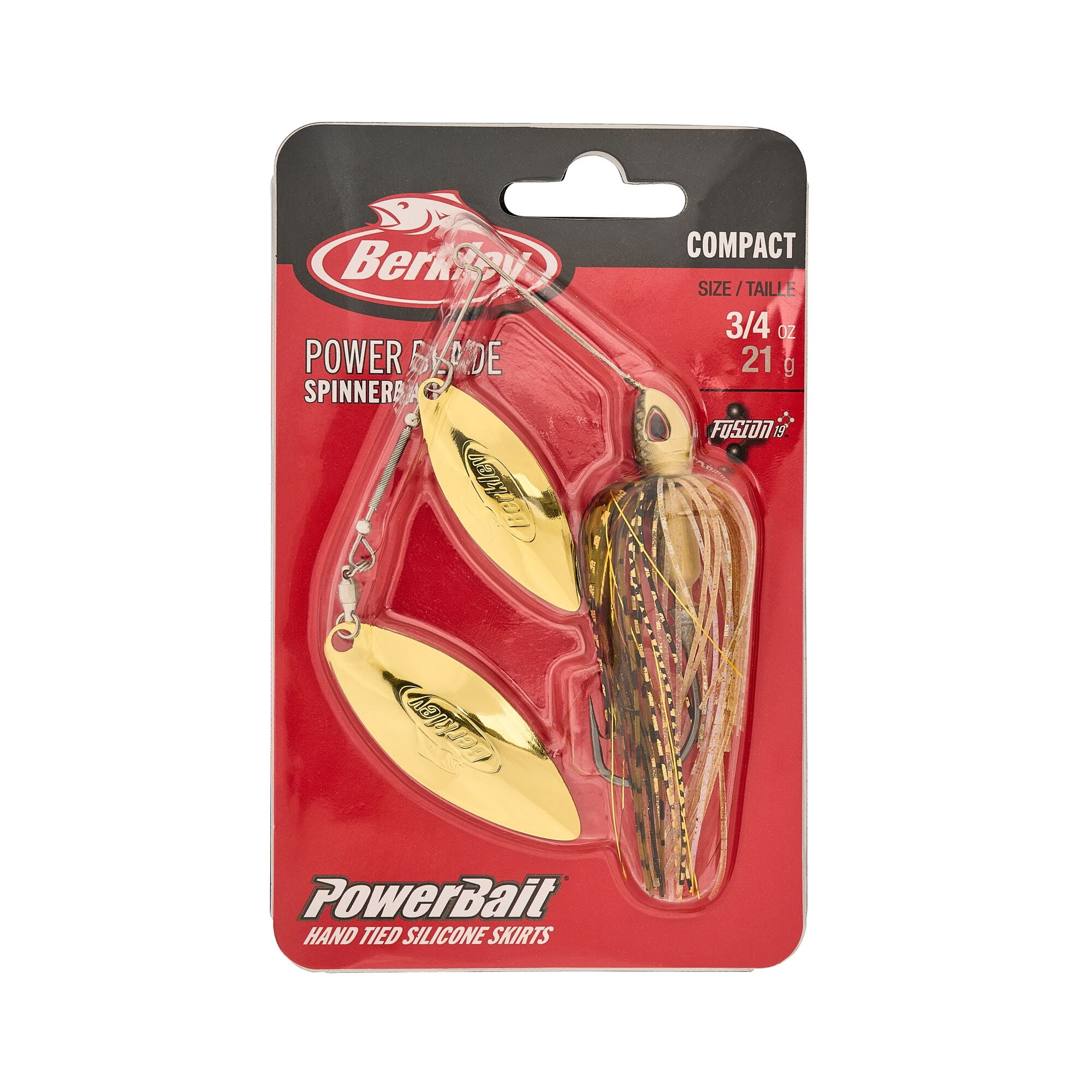Berkley Power® Blade Compact, Spinnerbaits, Golden Shiner/Gold + Gold (1-count)