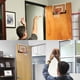 thumbnail image 4 of Juego de aro de baloncesto para interiores para niños y adultos, aro de baloncesto para puerta con tablero, juguete de baloncesto, regalos para sótanos, dormitorios, oficinas, 4 of 9