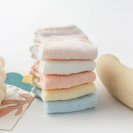 

Spring and summer thin children s socks baby boys and girls cotton socks breathable mesh small fresh lace baby socks