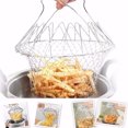 JNZOUHA Multifunction Foldable Steam Rinse Strain Fry French Chef