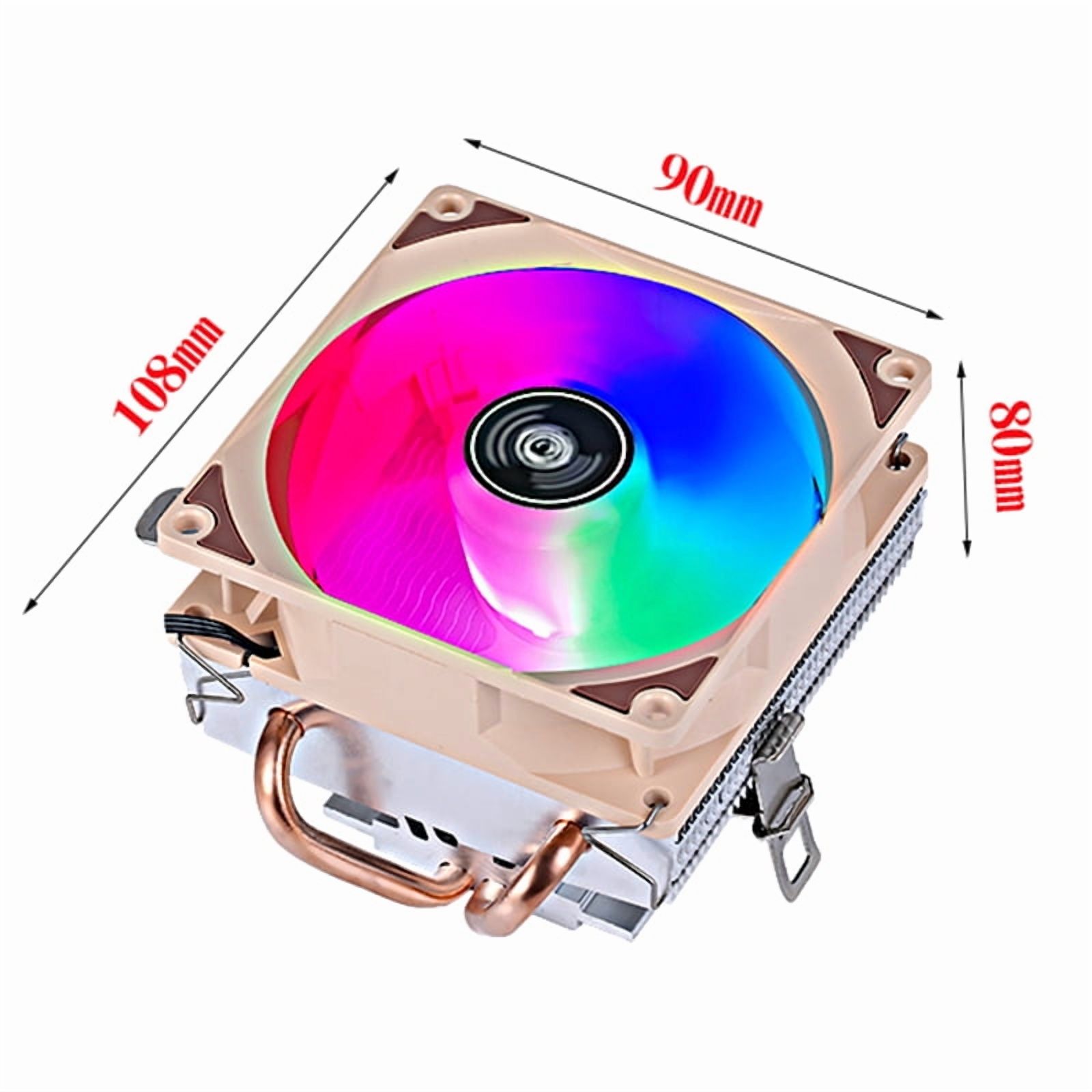 CPU Air-cooled Radiator PC Processor Cooler 2/4 Heat Pipe Cooling 90mm Fan For Installing LGA2011 x79 x99 E5 115x 1200 1700 AMD
