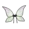 thumbnail image 3 of Ala de mariposa para niñas, fácil de poner, alas de ángel creativas para cumpleaños festivos negro, 3 of 8