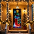 thumbnail image 1 of Navidad Puerta Adornos, Tapa Puerta Colgar, Decoración Fiesta, Terciopelo Doble Uso, Fácil Montaje, Para Salón, Christmas Door Cover Decoration Door Hanging Party Decoration Door Cover Tapestry,, 1 of 9